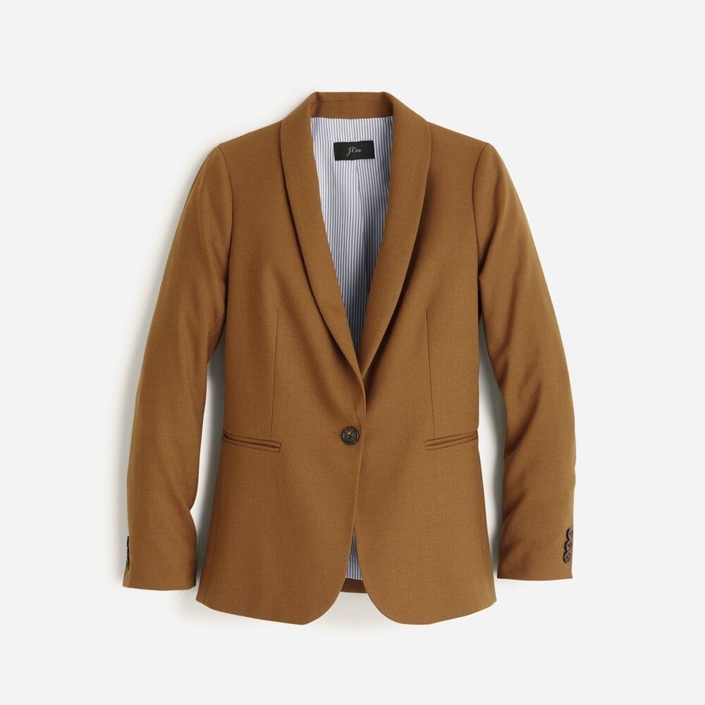 J. Crew Parke Women's Camel Brown Blazer